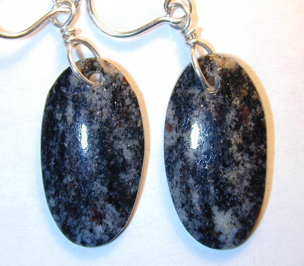 Acasta gneiss dangle earrings